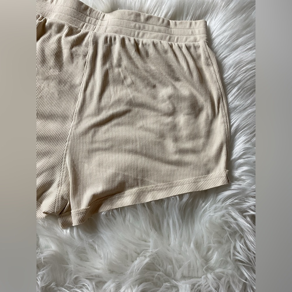 Free People Cozy Does It Shorts in Cream - Picture 12 of 13
